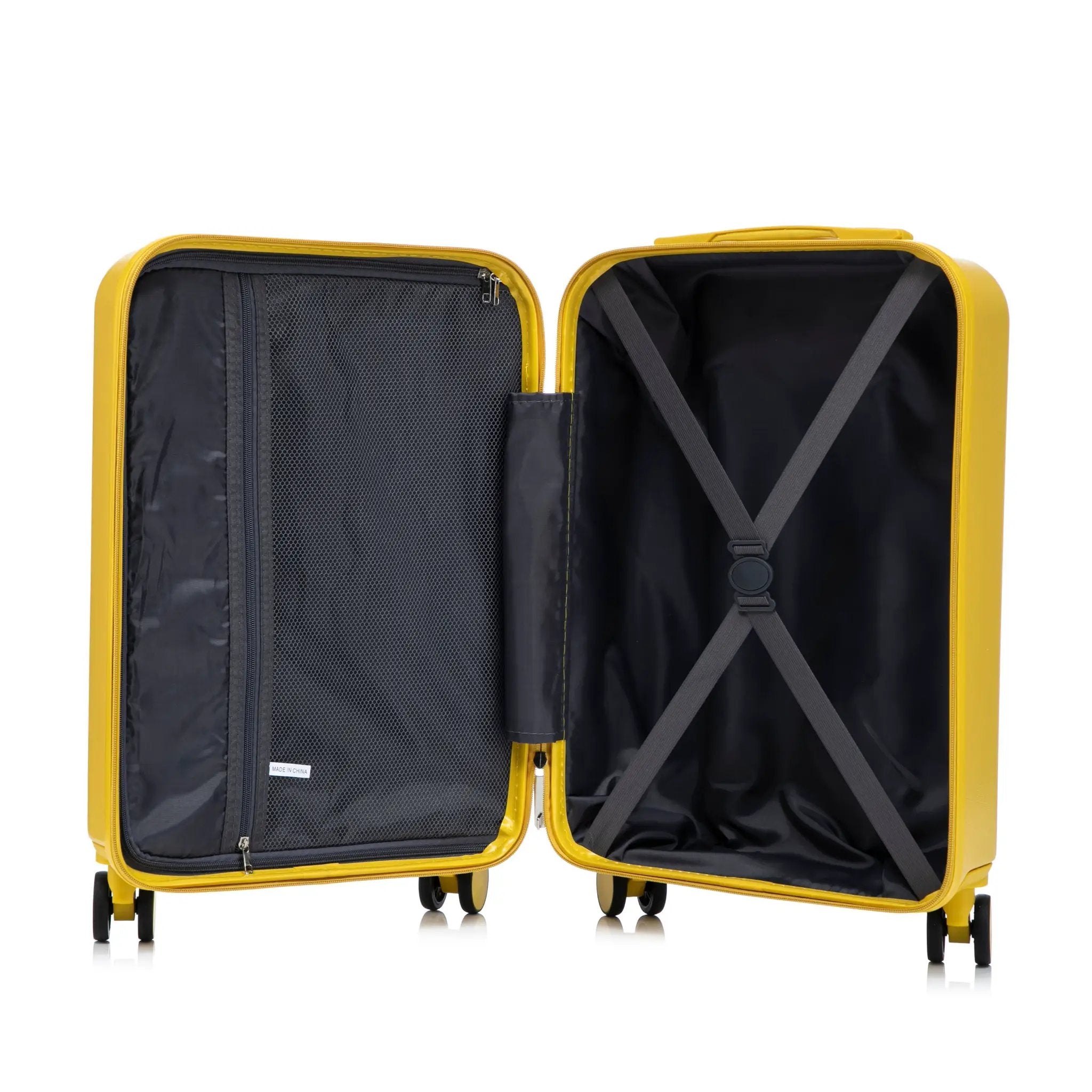 14'/20' 2-Piece ABS Spinner Wheel Luggage Set with Combination Lock by HouseOfZazla