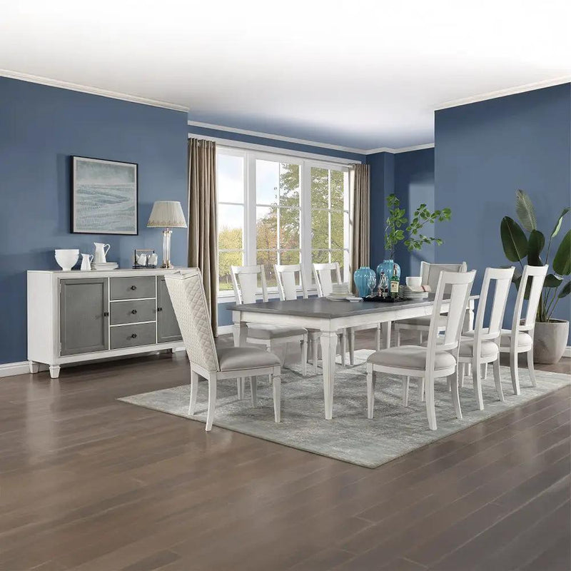 Katia - Server - Rustic Gray & Weathered White by Unique Piece Furniture