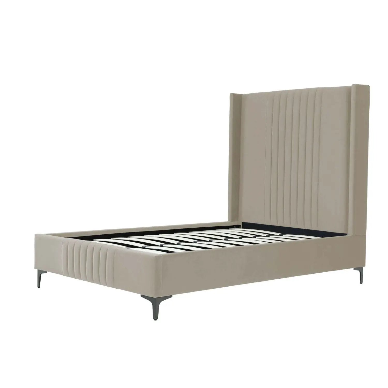 Promenade - Bed With Upholstered Headboard And Slats by HouseOfZazla