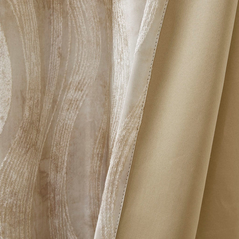 Printed Jacquard Grommet Top Total Blackout Curtain Panel by HouseOfZazla