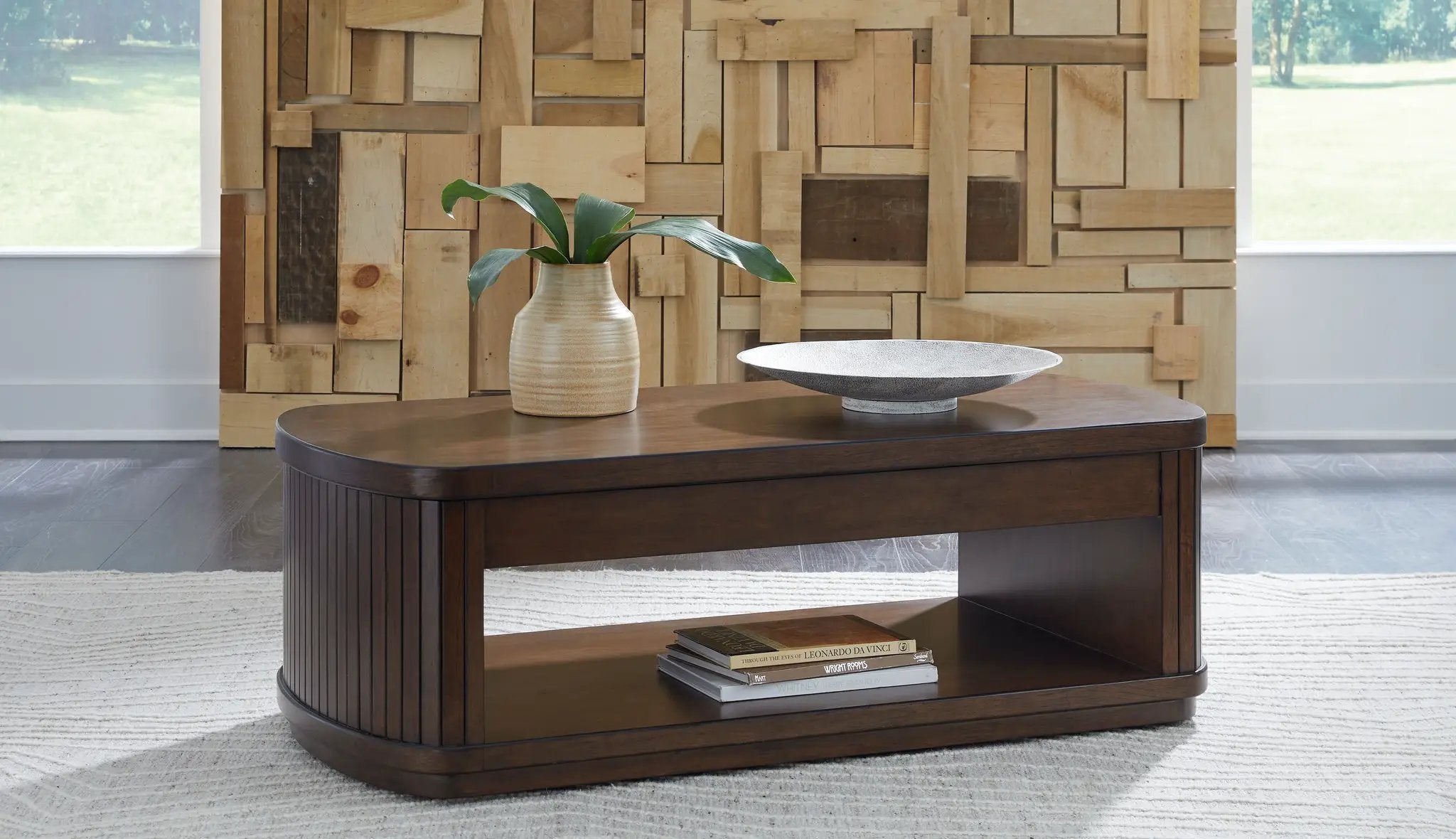 Korestone - Lift Top Cocktail Table - Dark Brown by Unique Piece Furniture