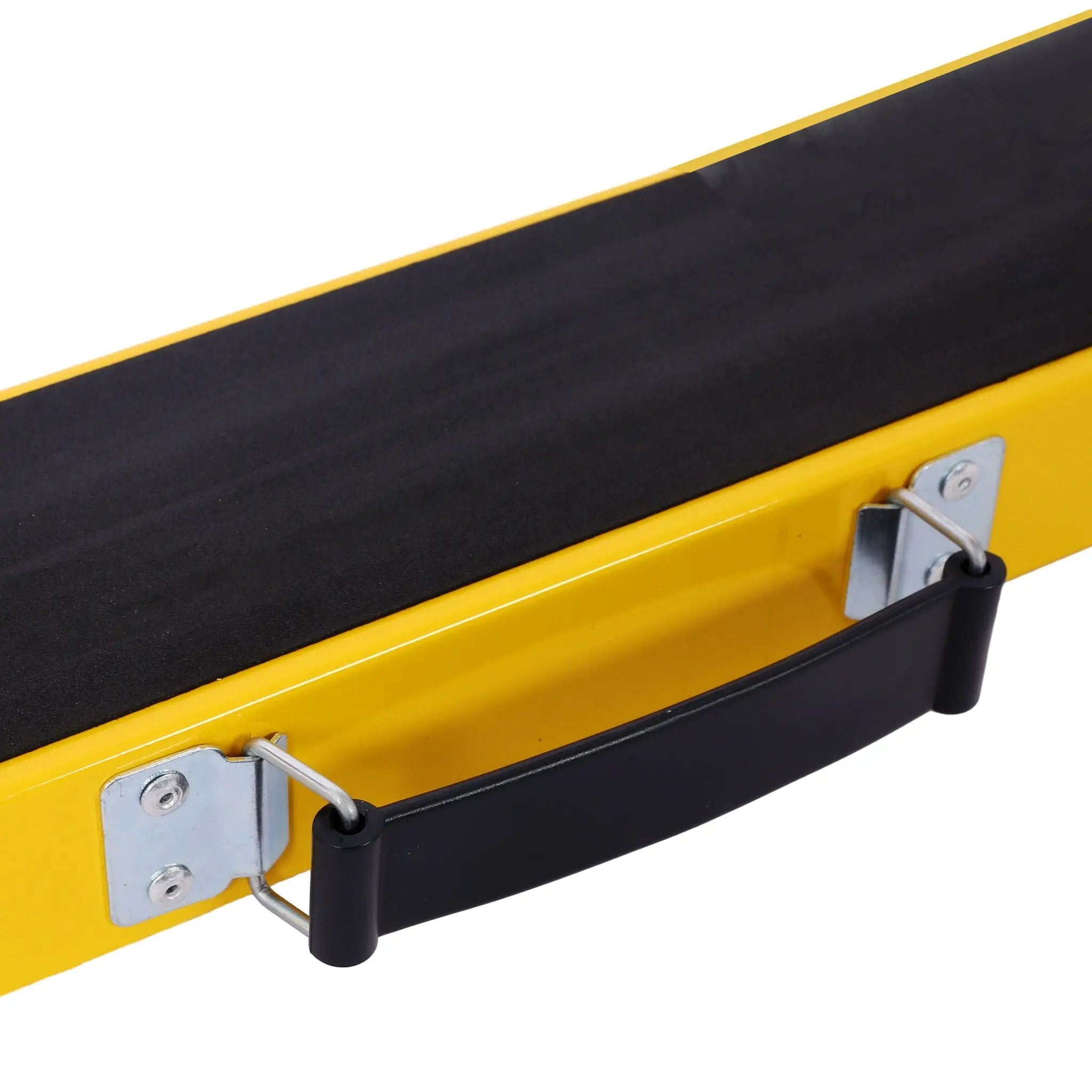 Folding Portable Saw Horses 2 Pack With Fast Open Legs, Heavy Duty For Garage And Workshop - Yellow / Black by HouseOfZazla