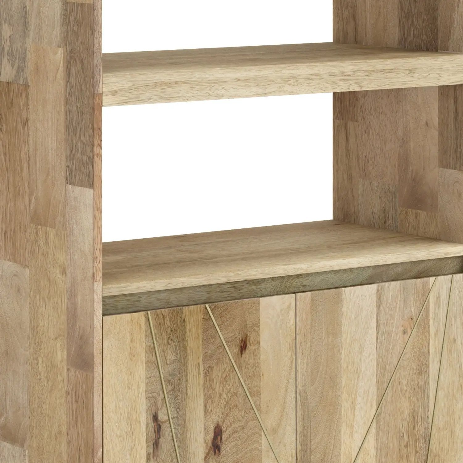 Jager - Bookshelf With Doors - Natural by HouseOfZazla