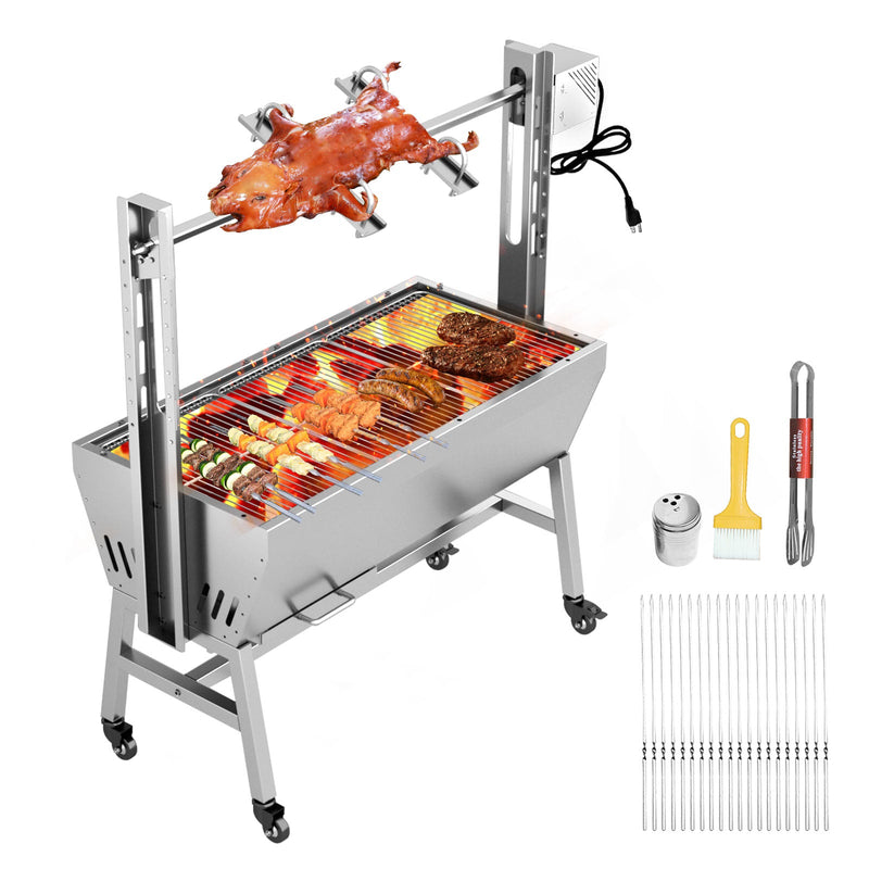 60kg Lamb Roaster Without Baffle with Portable Stainless Steel Frame