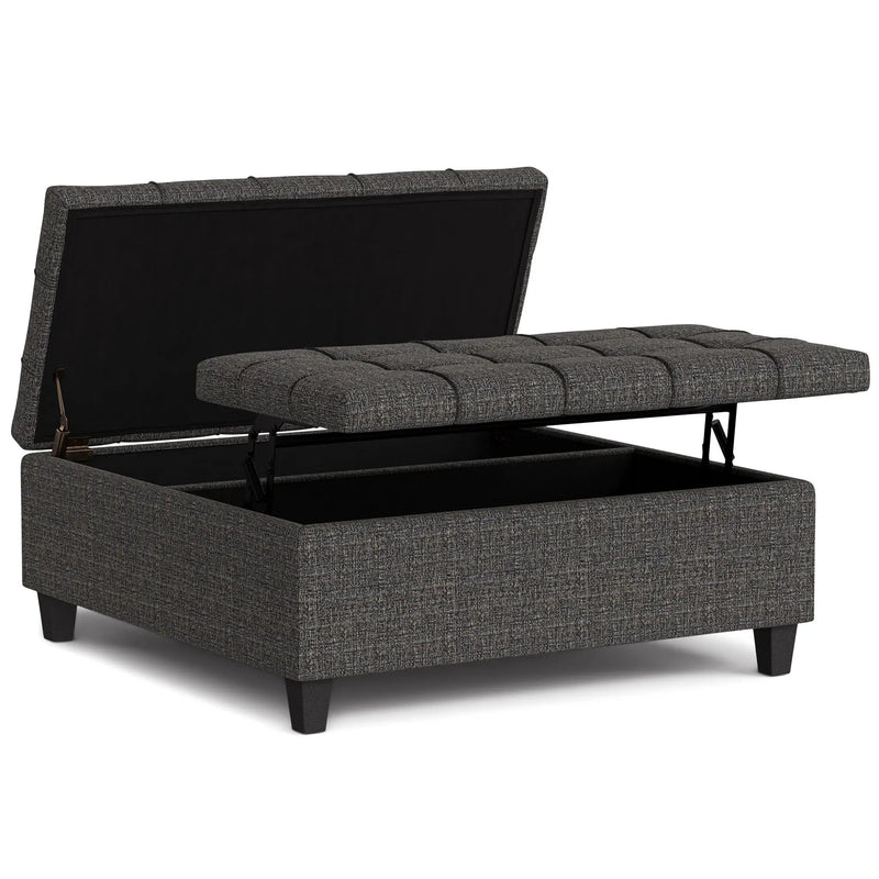 Harrison - Upholstered Coffee Table Storage Ottoman by Unique Piece Furniture