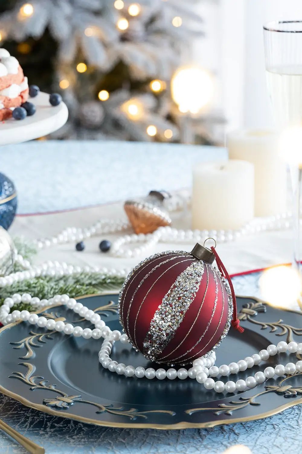Christmas Ball Ornaments Tree Ornaments For Holiday Party Decorations by HouseOfZazla