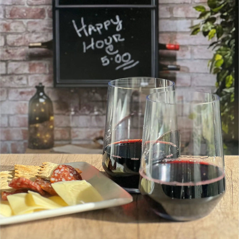 Tritan Lexington - Leadingware Unbreakable Wine Glass Plastic, 17Oz (Set of 4) - Clear by HouseOfZazla