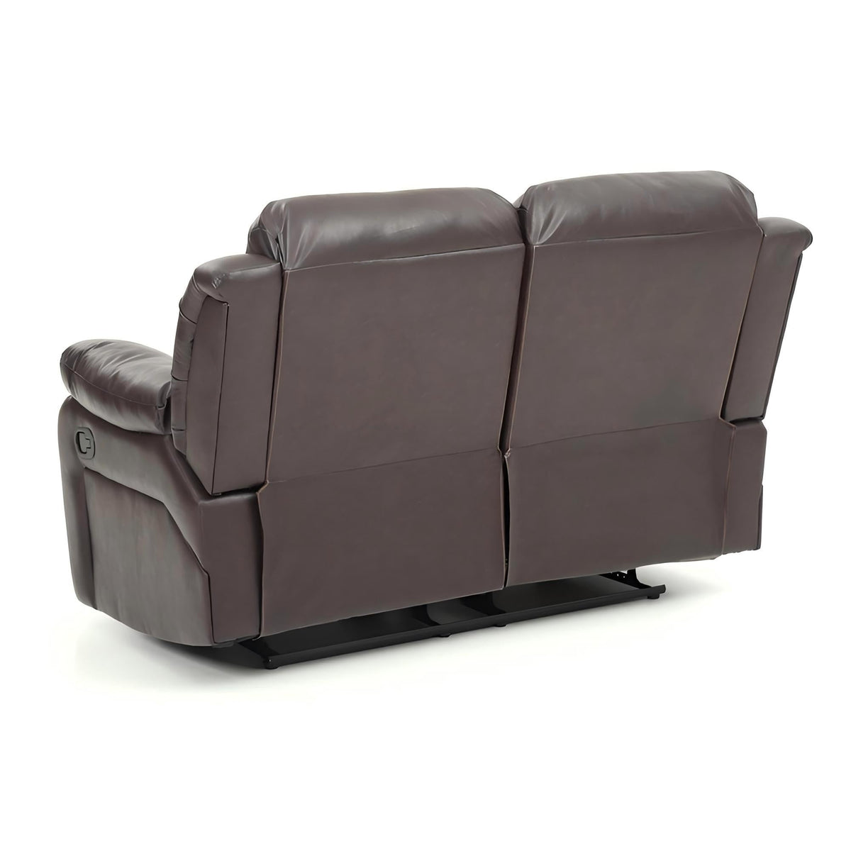 Cozy Padded Reclining Loveseat with Sturdy Construction - White, Black, or Dark Brown, photo 16 of 16