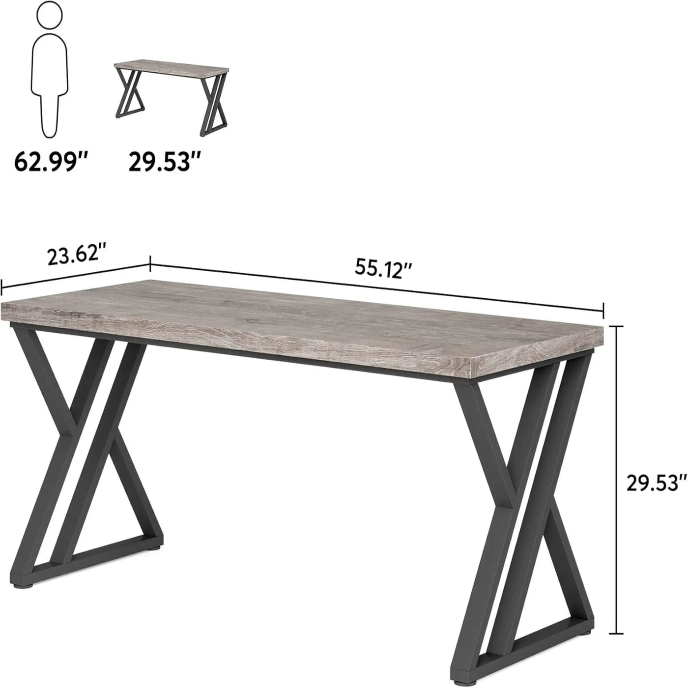 Writing Desk With Z-Shaped Legs by HouseOfZazla