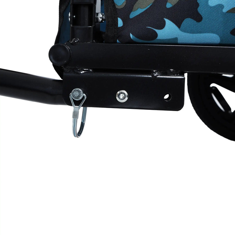 Outdoor Heavy Duty Collapsible Pet Bike Trailer with 16-Inch Wheels by HouseOfZazla