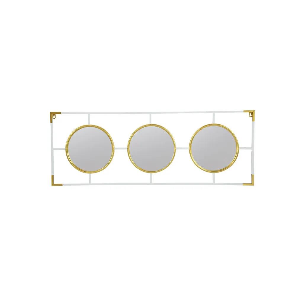 3 Mirror Piece Wall Mirror InRectangular Frame, Home Wall Decor For Bedroom Living Room by HouseOfZazla