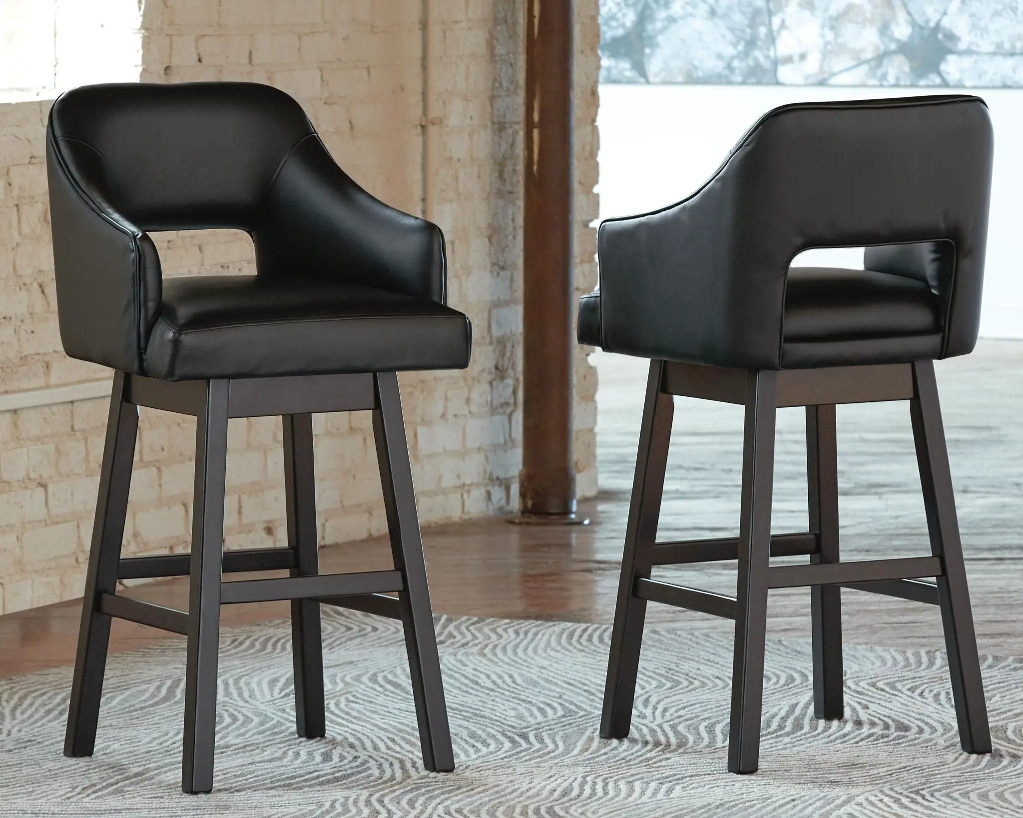 Tallenger - Upholstered Swivel Barstool (Set of 2) by Unique Piece Furniture