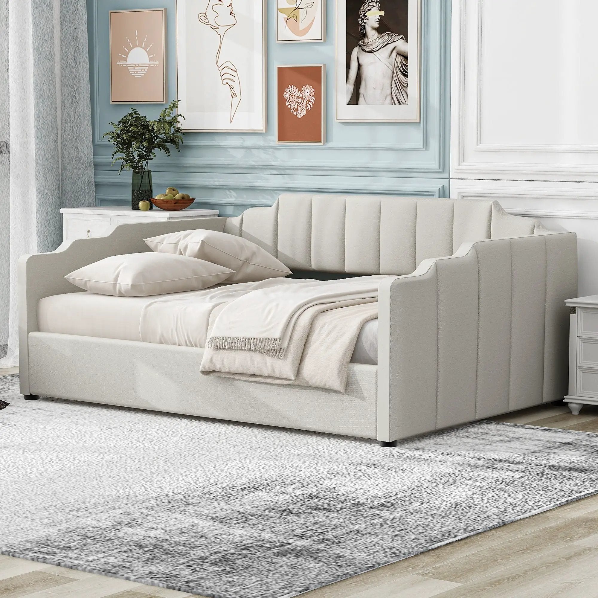 Modern Upholstered Daybed With Underneath Storage by HouseOfZazla