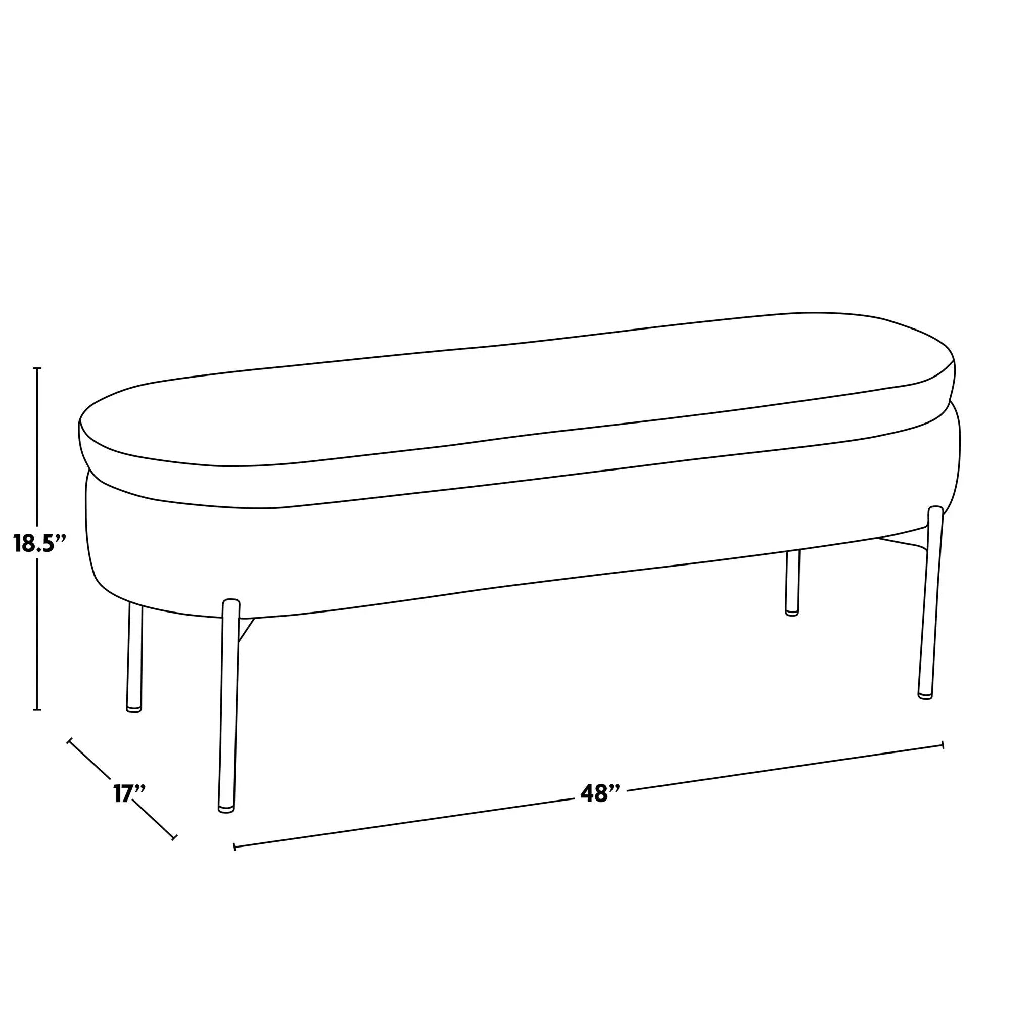 Chloe - Contemporary / Glam Bench by Unique Piece Furniture