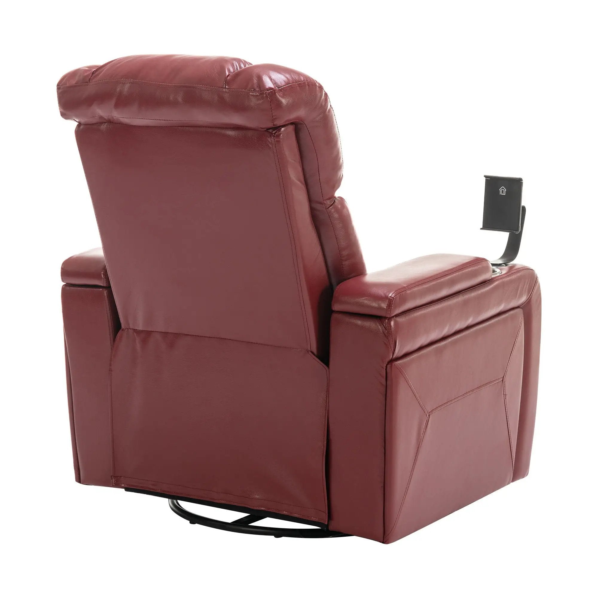 270 Degree Swivel Power Recliner With Tray Table, Phone Holder, Cup Holder, USB Port by HouseOfZazla