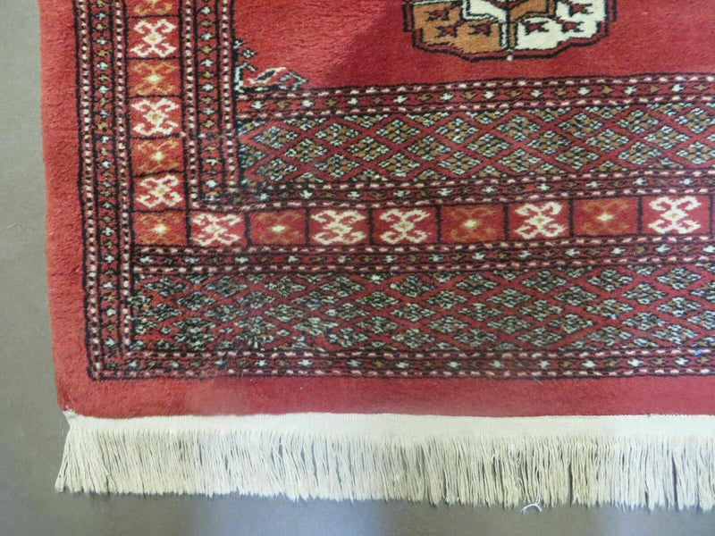 2' 8" X 10' Vintage Handmade Bokhara Turkoman Pakistani Wool Runner Rug Nice by Jewel Rugs