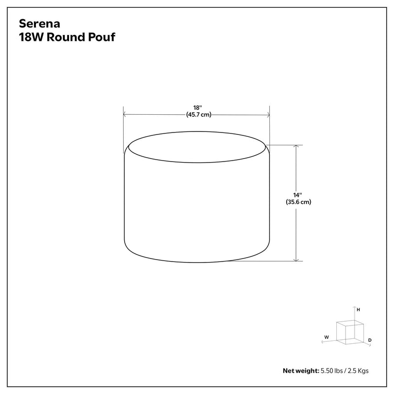 Serena - Handcrafted Round Braided Pouf by HouseOfZazla