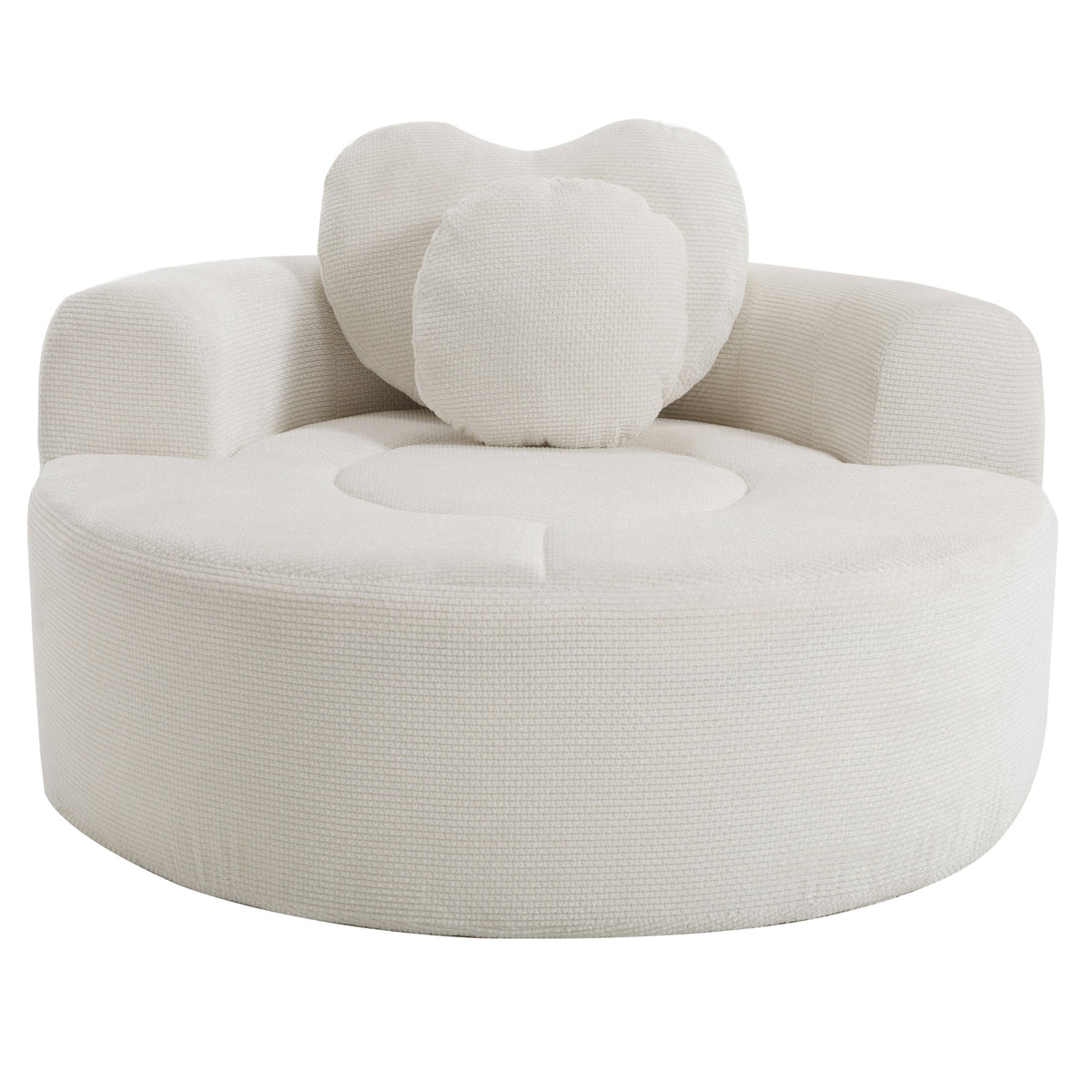 Round Sofa Bed with Memory Foam Sectional Couch, photo 5 of 10