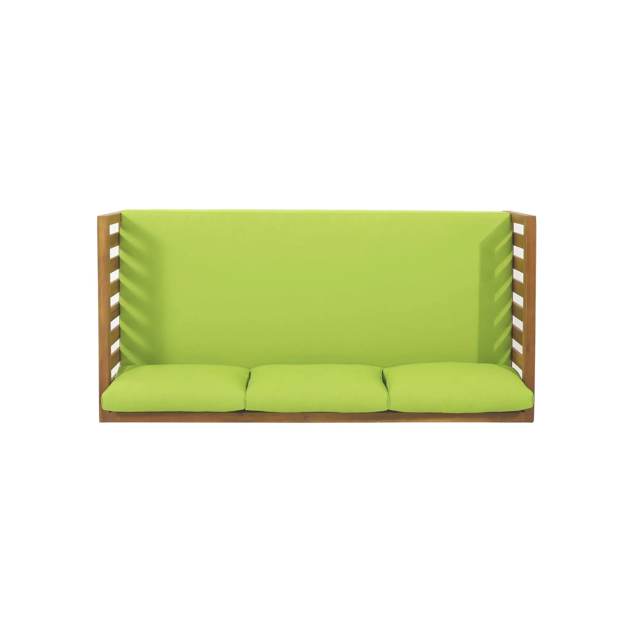 Claremont 3 Seater Daybed Teak Acacia Wood Water Resistant Cushions by HouseOfZazla