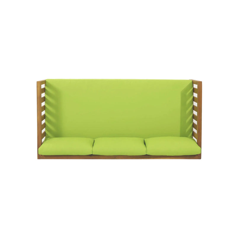 Claremont 3 Seater Daybed Teak Acacia Wood Water Resistant Cushions by HouseOfZazla