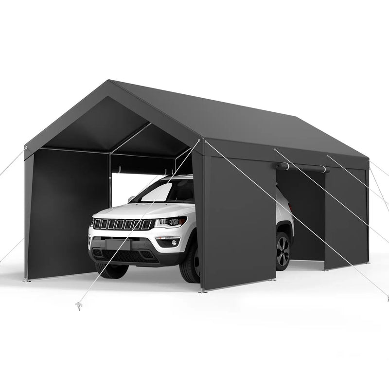 Carport Car Canopy 12x20FT Heavy Duty Outdoor Car Shelter with Sidewalls by HouseOfZazla