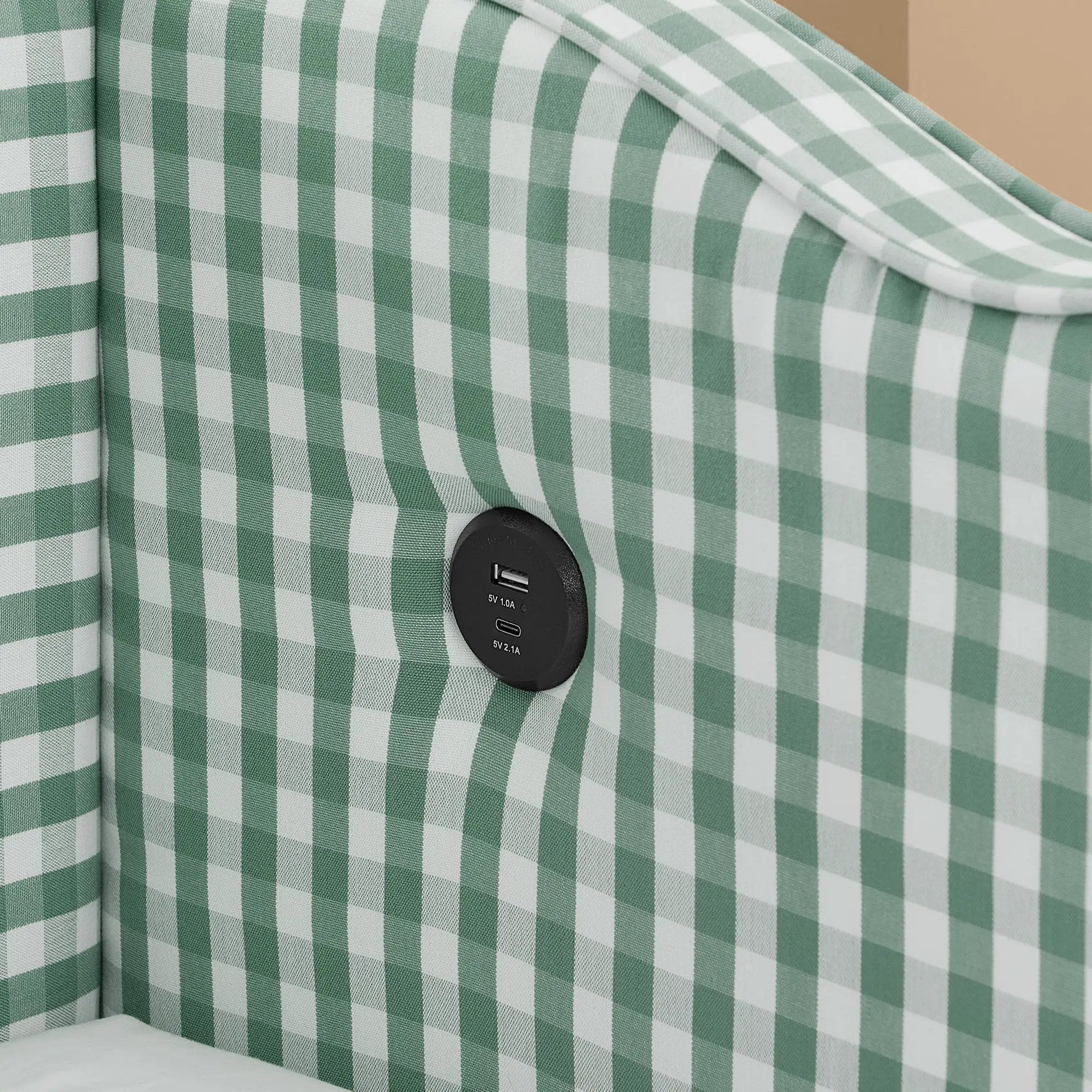Cozy Gingham Daybed with Trundle Twin Size Sofa Bed No Box Spring Needed by HouseOfZazla