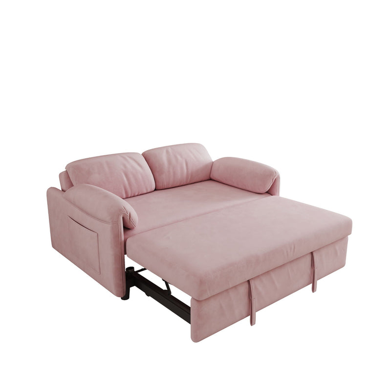 Sofa, Dual Purpose Lounge With Retractable Queen Size Bed by HouseOfZazla