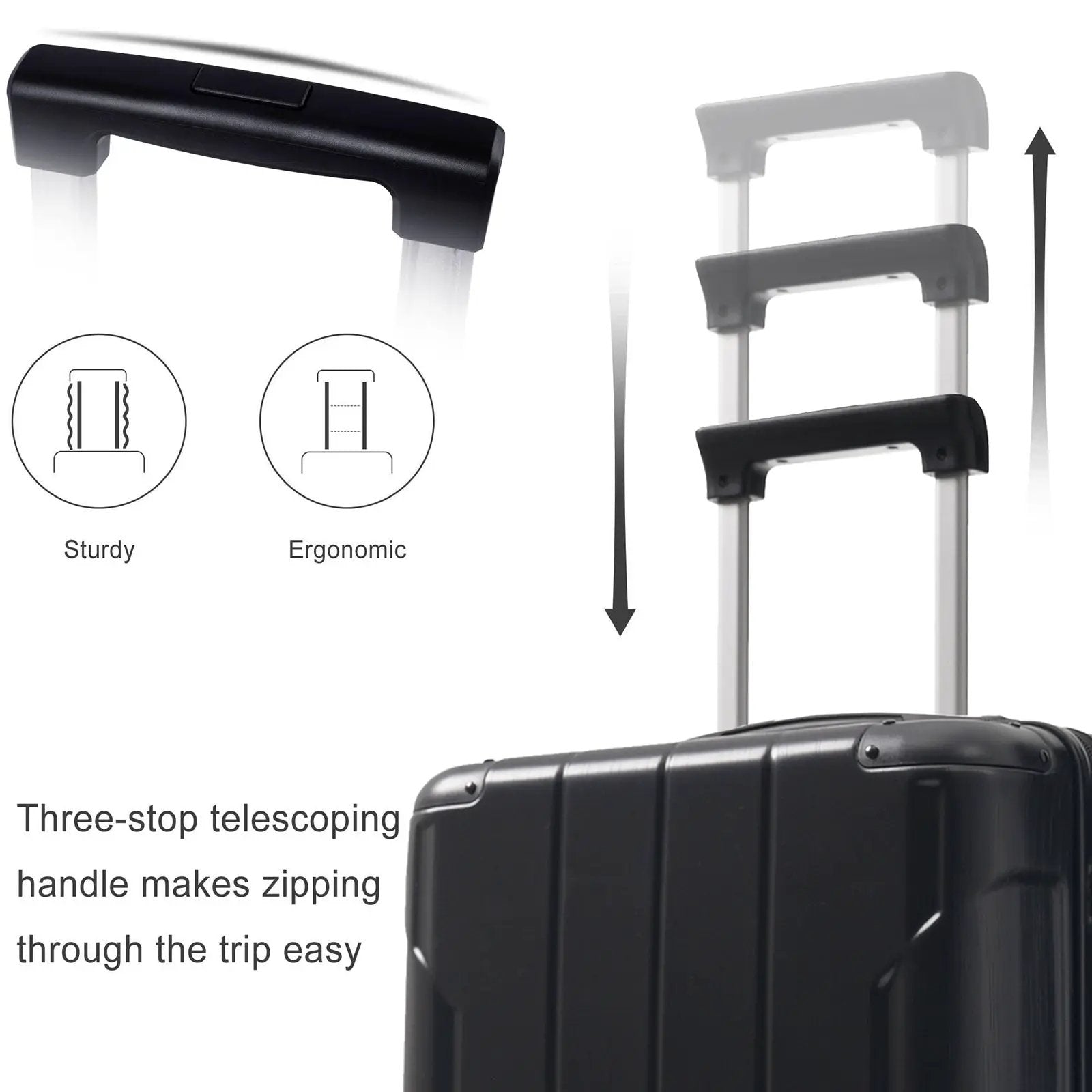 Lightweight Durable ABS Hardshell Luggage by HouseOfZazla