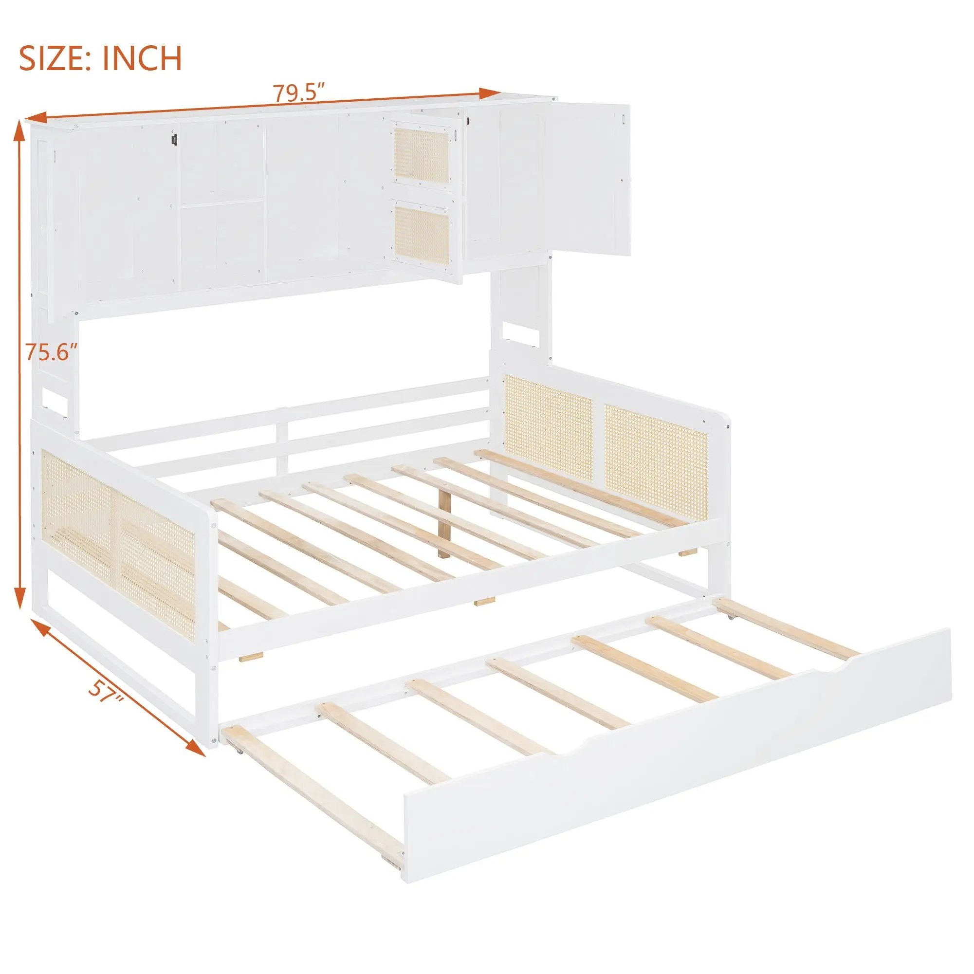 Daybed And All In One Cabinet And Shelf by HouseOfZazla
