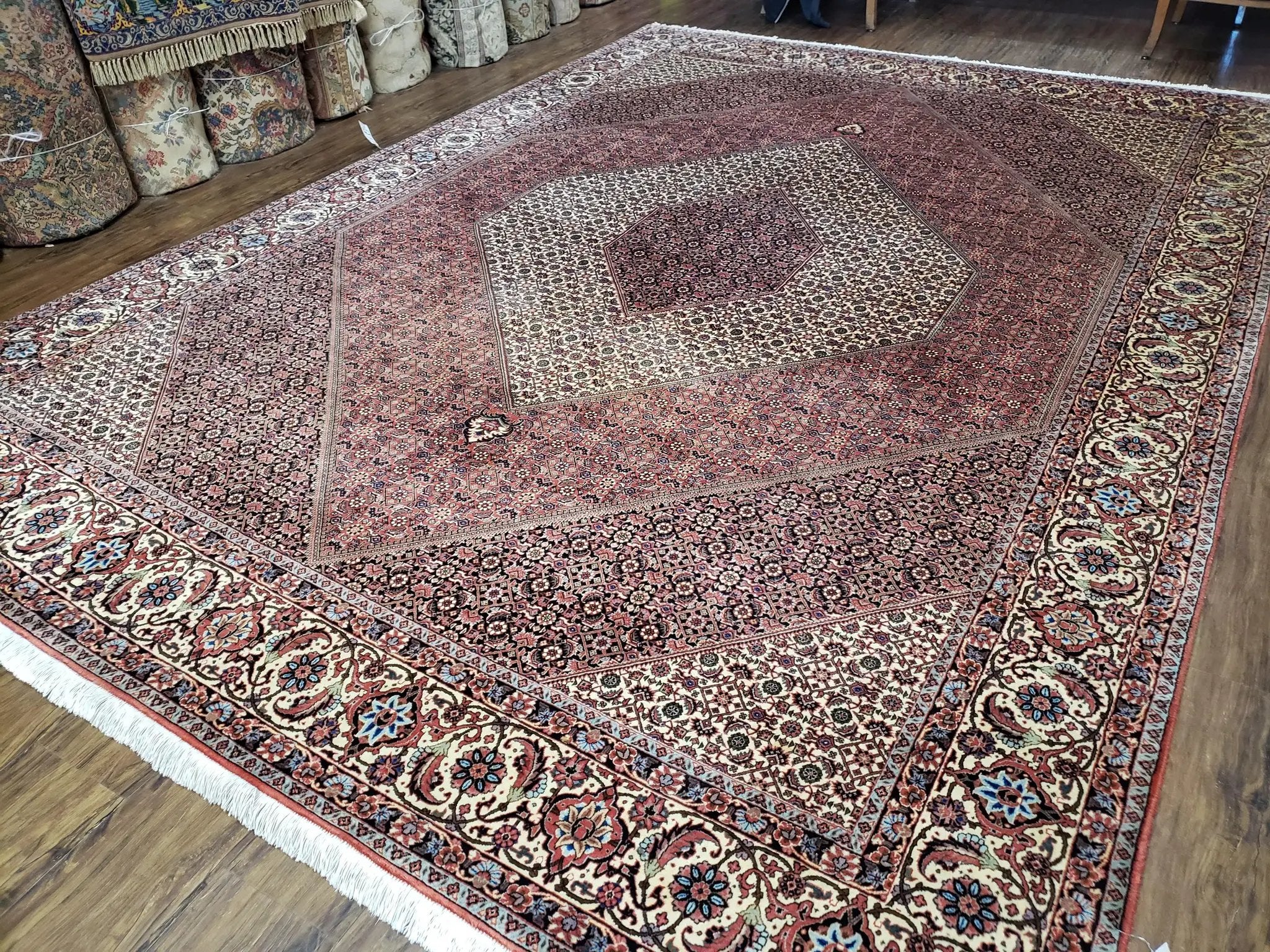 Stunning Persian Bijar Rug 8x11 - Herati Mahi Pattern by Jewel Rugs