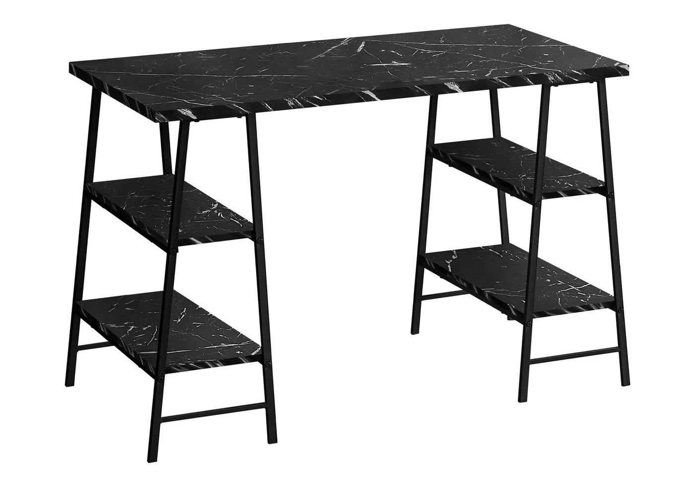 Computer Desk for Home Office with Storage Shelves by HouseOfZazla