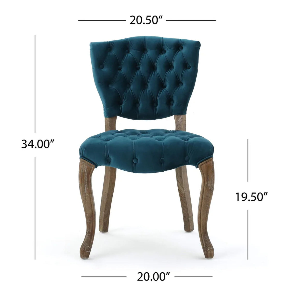 KD Tufted Chair Set of 2, photo 3 of 10