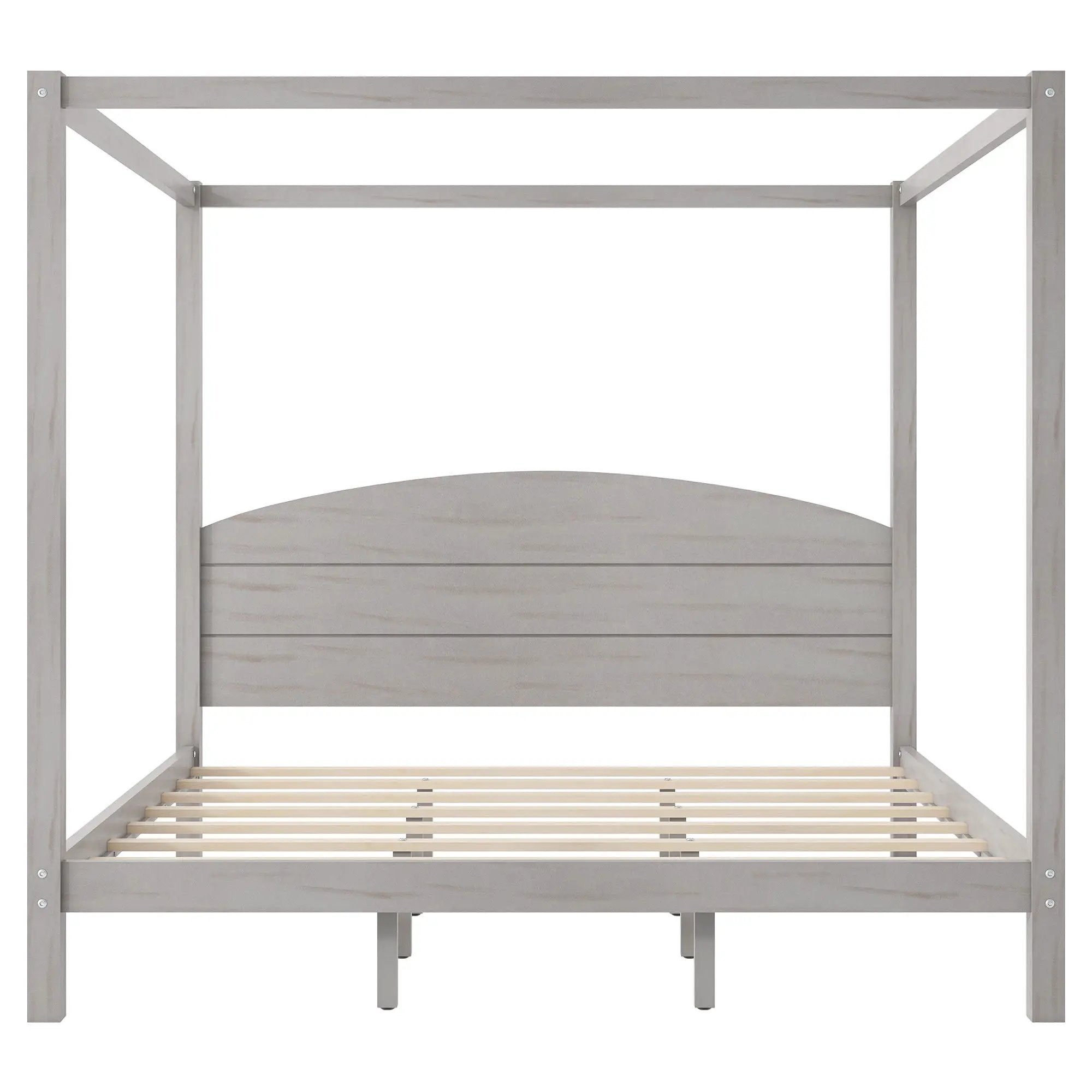 anopy Platform Bed With Headboard And Support Legs by HouseOfZazla