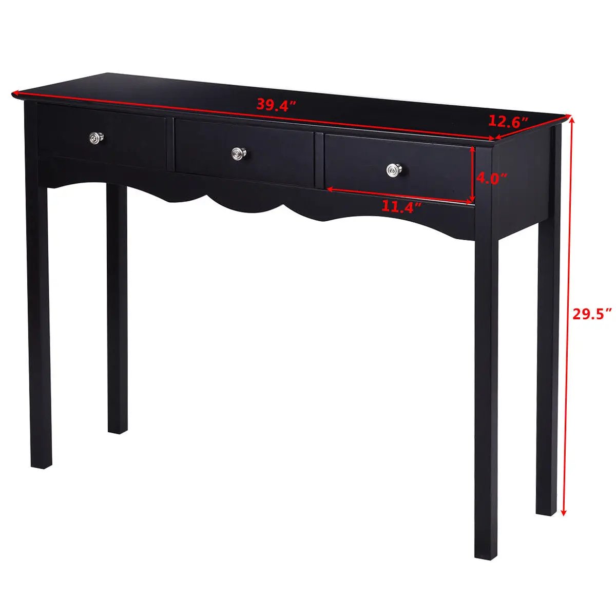 Hall table Side Table w/ 3 Drawers by DirectDeals