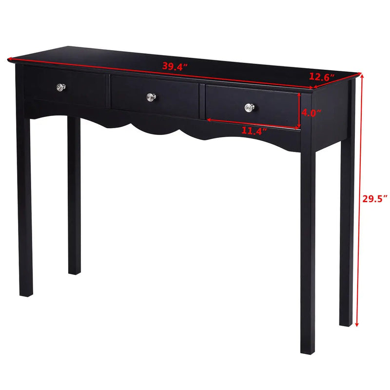 Hall table Side Table w/ 3 Drawers by DirectDeals
