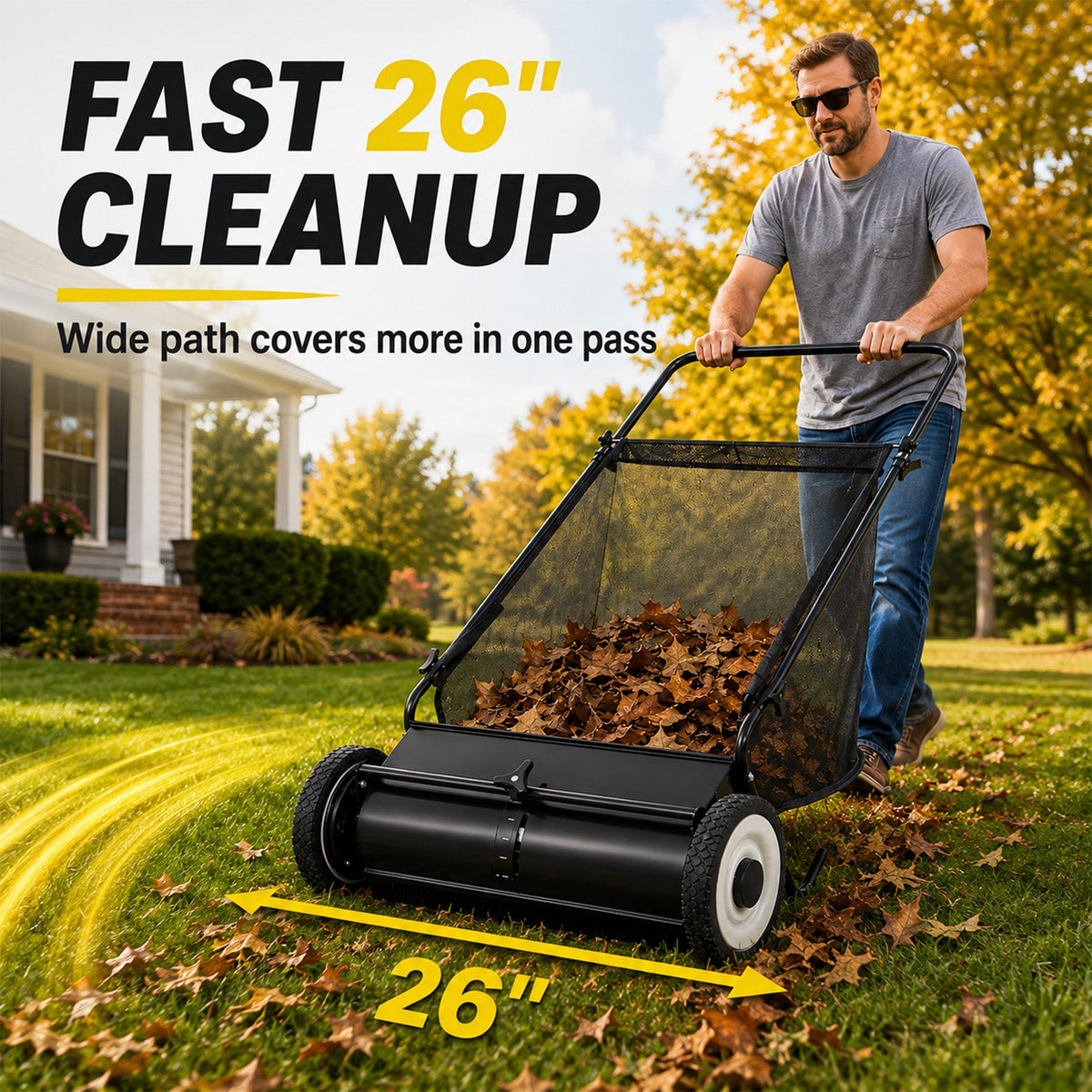 26-Inch Push Lawn Sweeper, photo 7 of 8