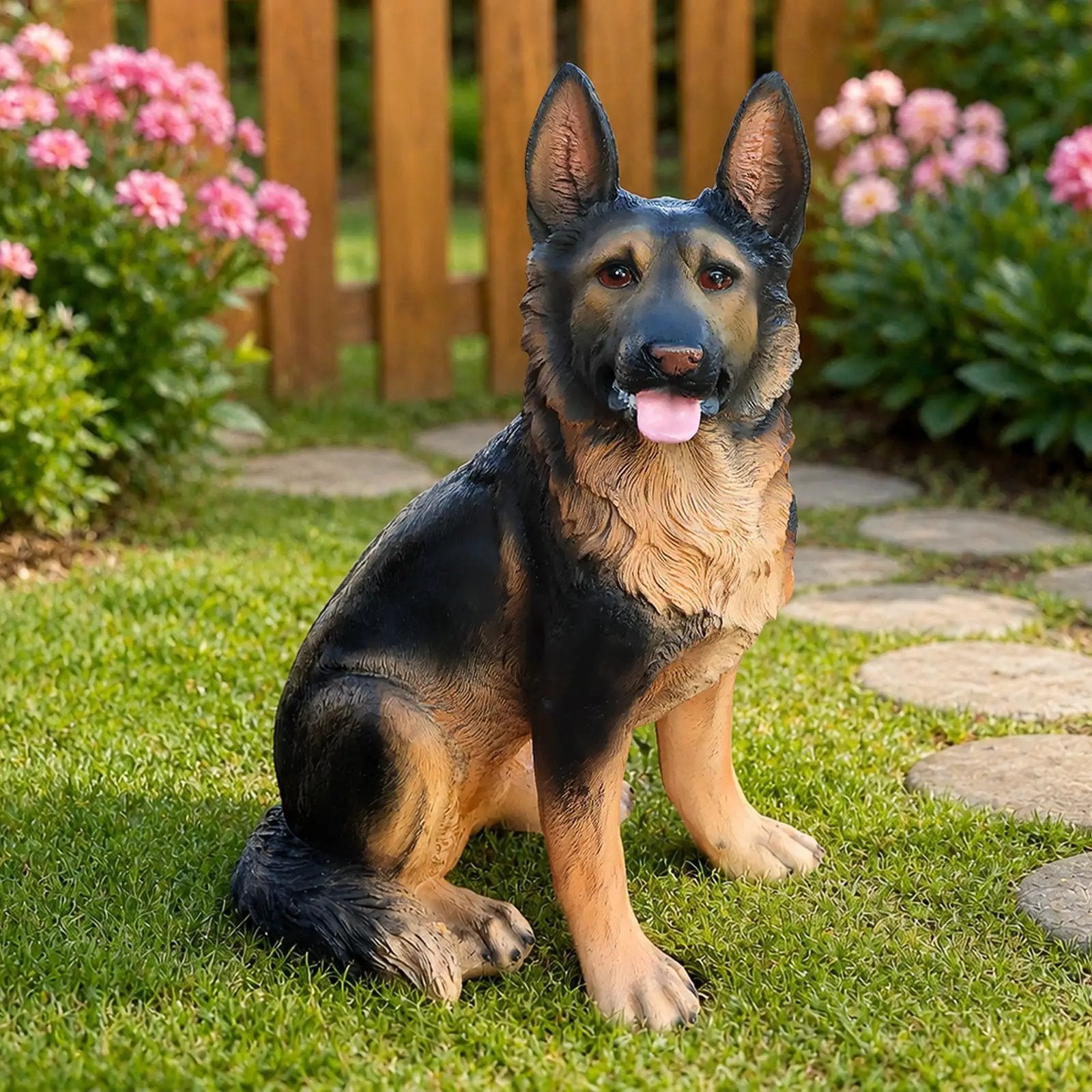 Outdoor Dog Statues German Shepherd Dog Statue for Garden by HouseOfZazla
