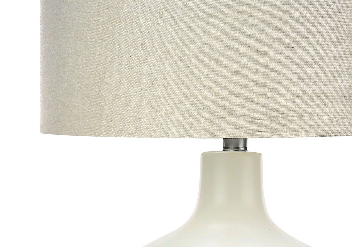 Contemporary Table Lamp with Ceramic Base - Cream, photo 4 of 4