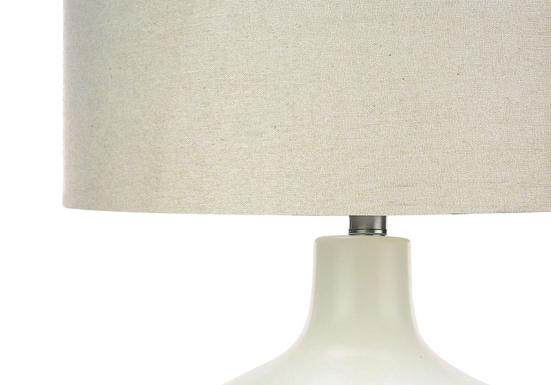 Contemporary Table Lamp with Ceramic Base - Cream, photo 4 of 4