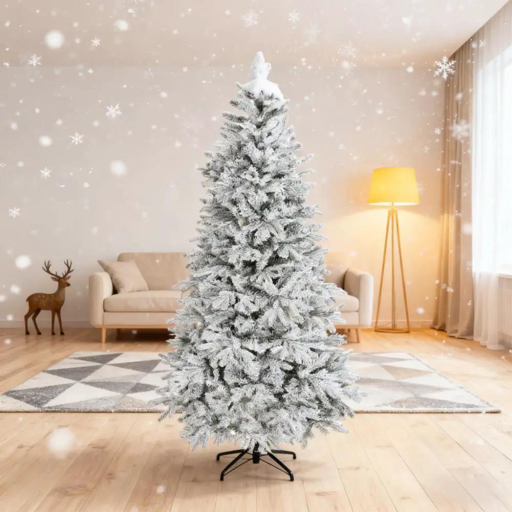 7.5 Ft Artificial Frosted Christmas Tree by HouseOfZazla
