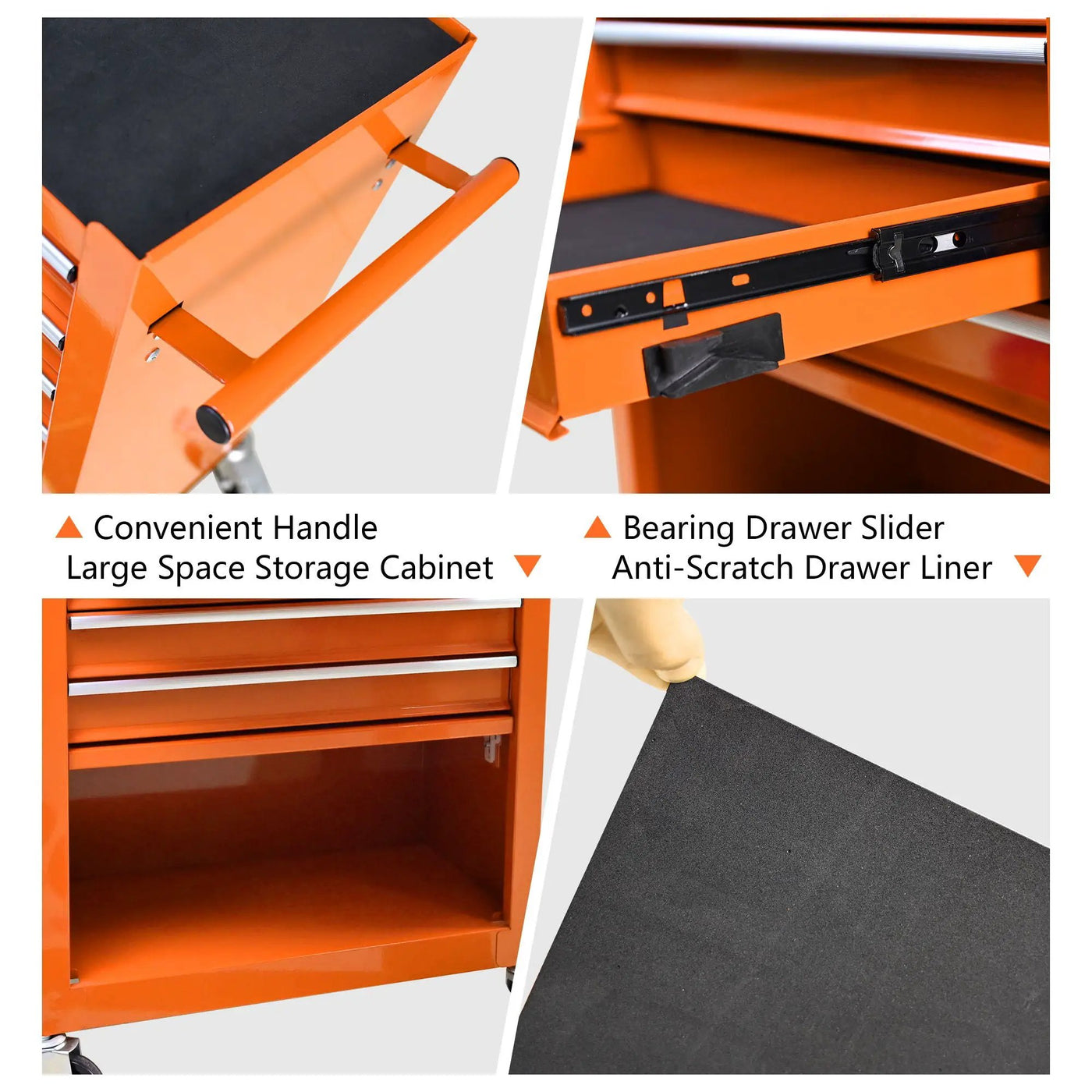 4 Drawers Multifunctional Tool Cart With Wheels by HouseOfZazla