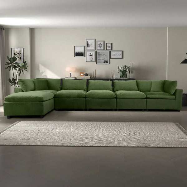 Hayward Olive Sectional Sofa