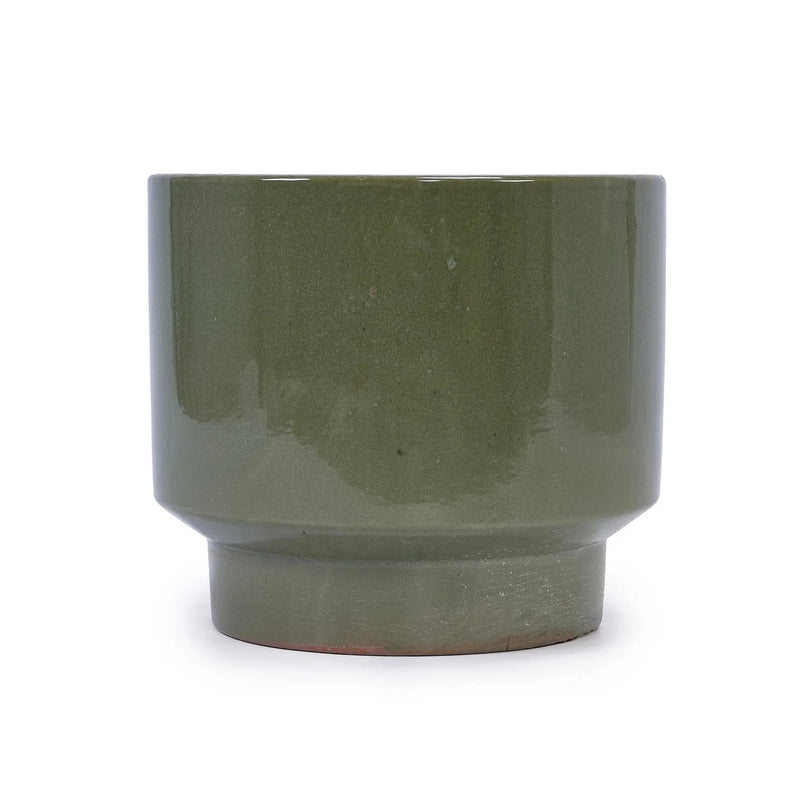3 Pieces Ceramic Flowerpot Set - Antique Light Green by HouseOfZazla