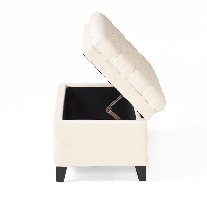 Juliana Storage Ottoman With Birch Legs by HouseOfZazla