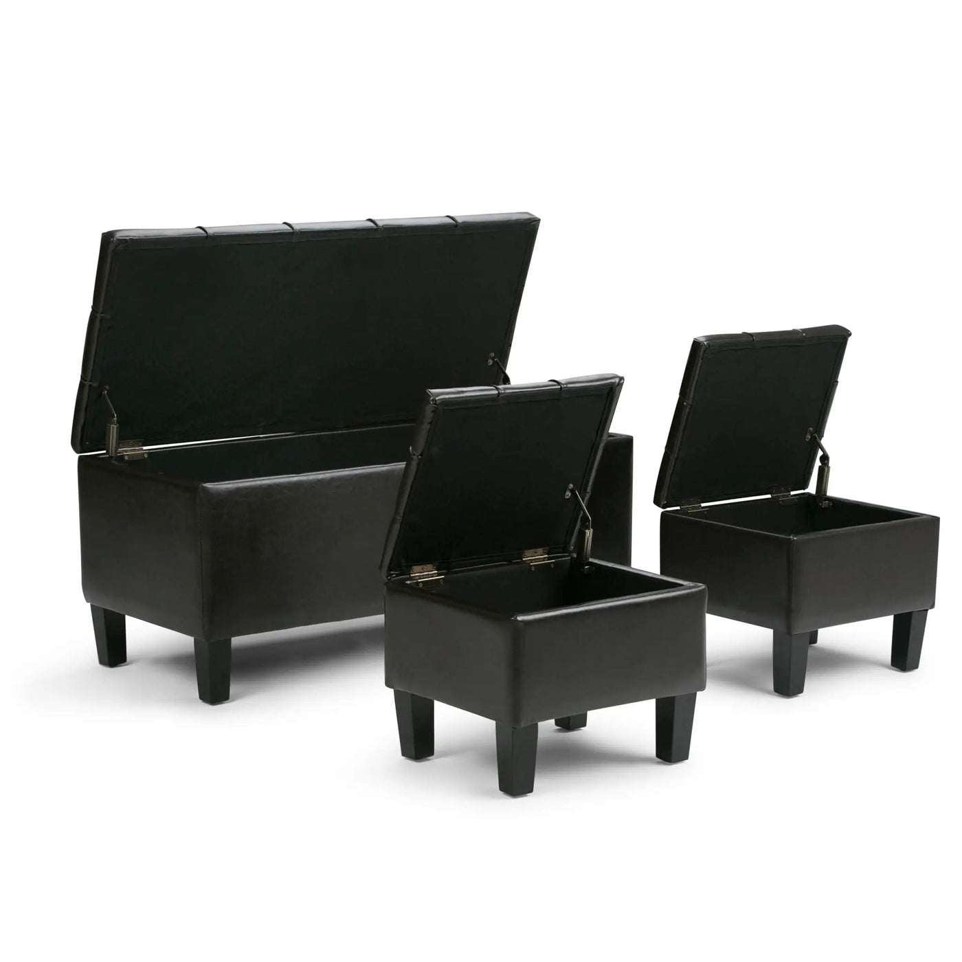 Dover - 3 Piece Storage Ottoman Contemporary Design by Unique Piece Furniture