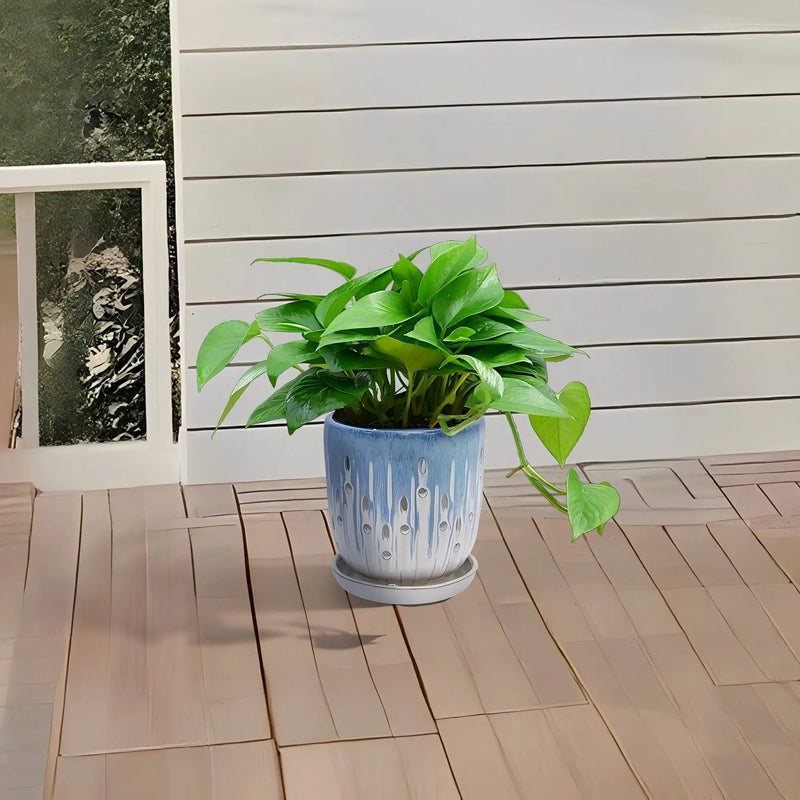 Flowerpot With Drainage Hole (Set of 2) by HouseOfZazla