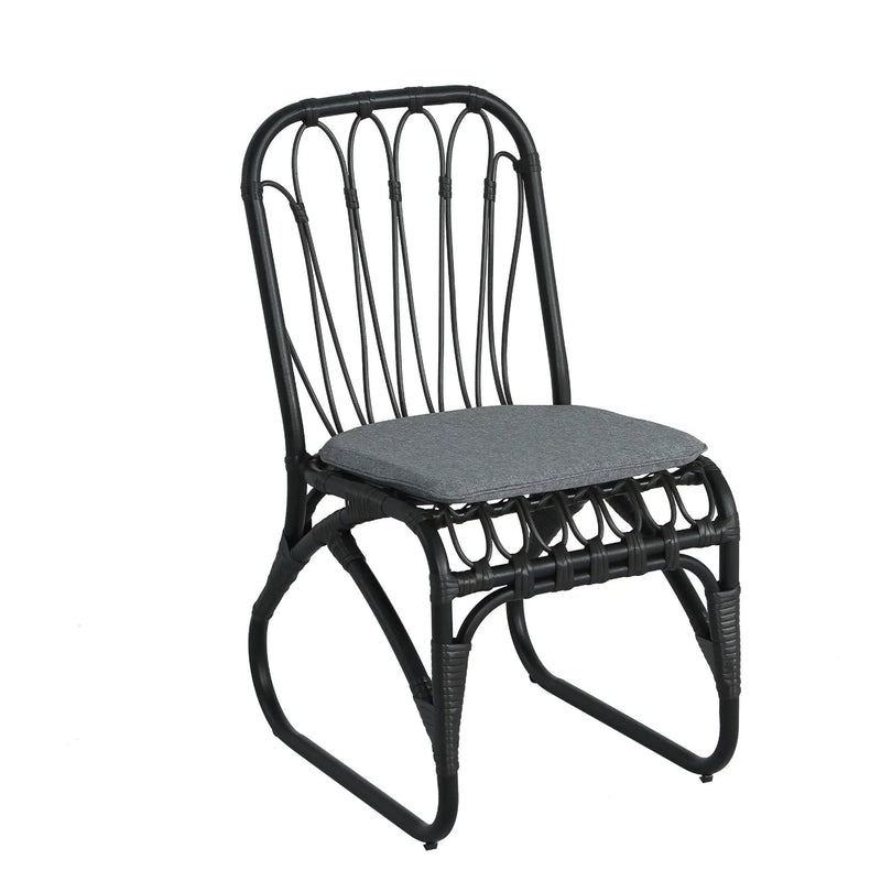 Outdoor Wicker Dining Chairs With Washable Cushions (Set of 2) by HouseOfZazla