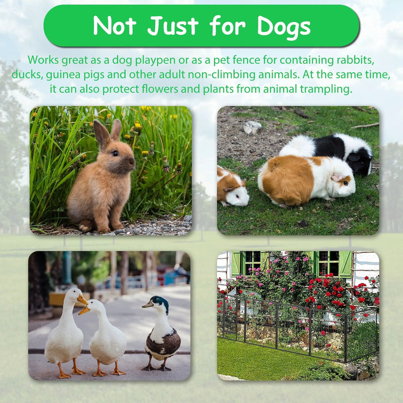 Dog Pens Outdoor Height Foldable Panels Heavy Duty Metal Portable Dog Playpen Indoor Anti Rust Exercise Dog Fence With Doors For Pets Play Pen For RV Camping Yard by HouseOfZazla