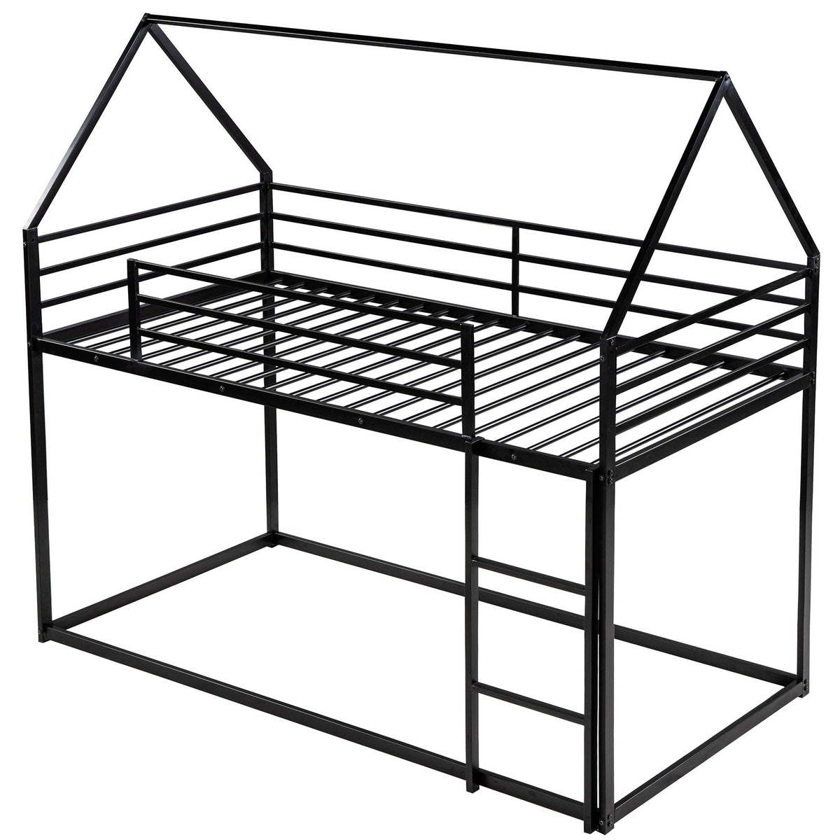 House Bunk Bed With Built In Ladder - Twin Over Twin, photo 26 of 26