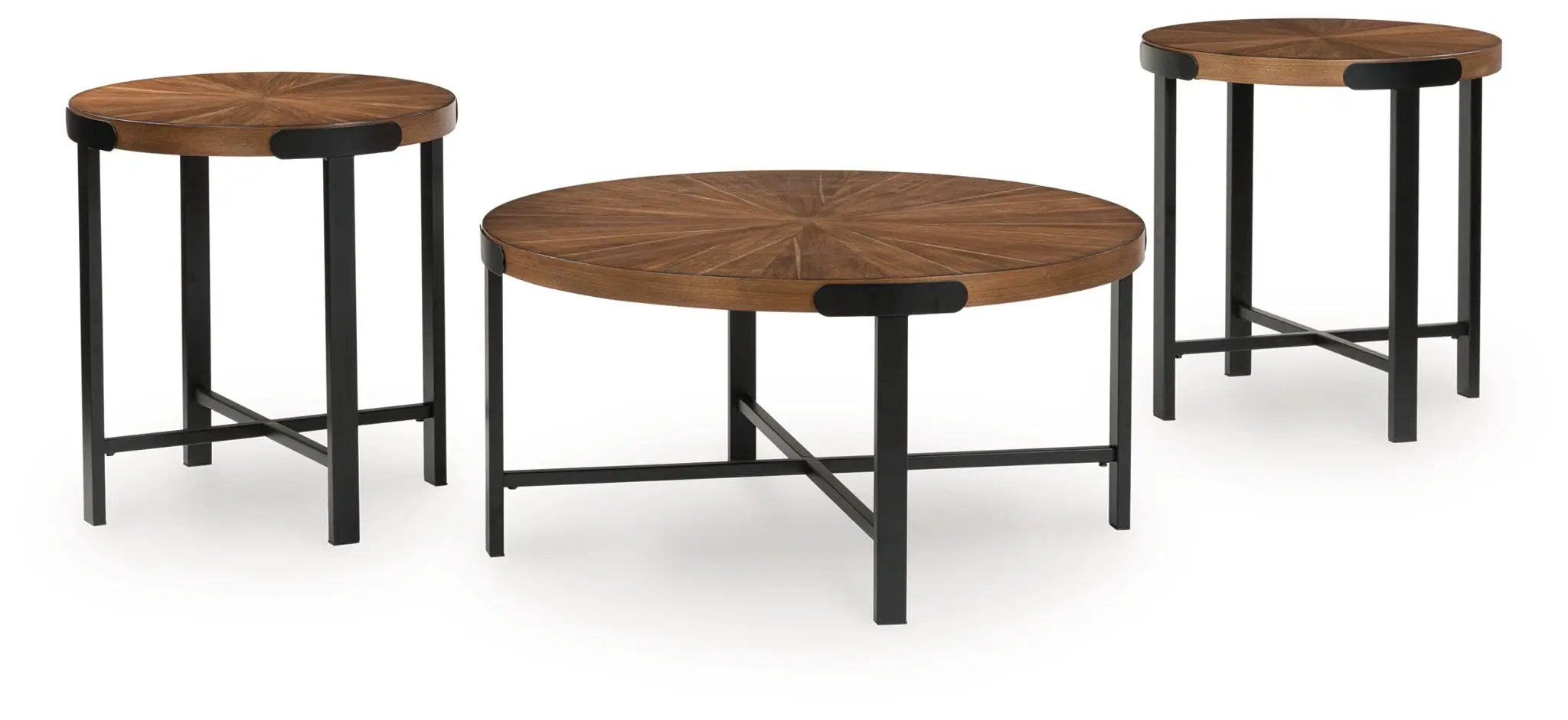 Crosstrail - Occasional Table Set (Set of 3) - Brown by Unique Piece Furniture